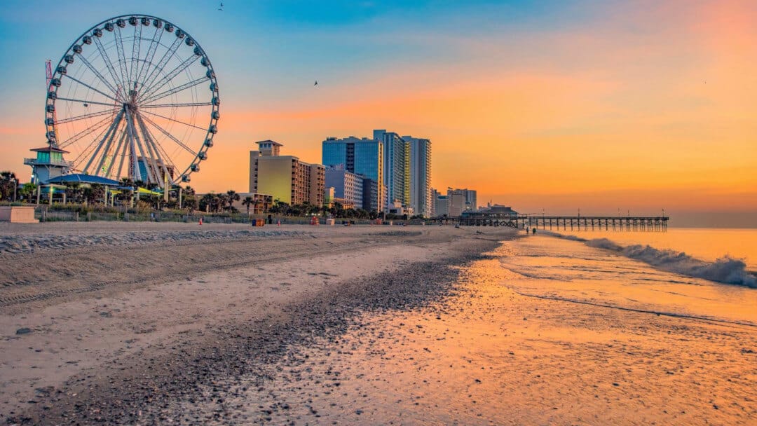 Mountain lake and cabin