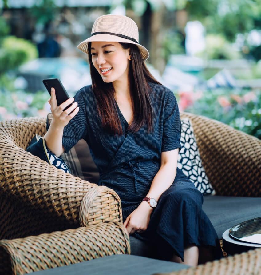 girl on phone