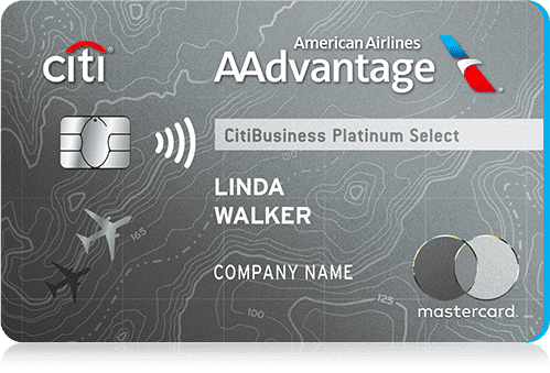 CitiBusiness / AAdvantage
Platinum Select World Elite Mastercard