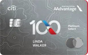 Cardface of Citi® / AAdvantage® Platinum Select® World Elite Mastercard®